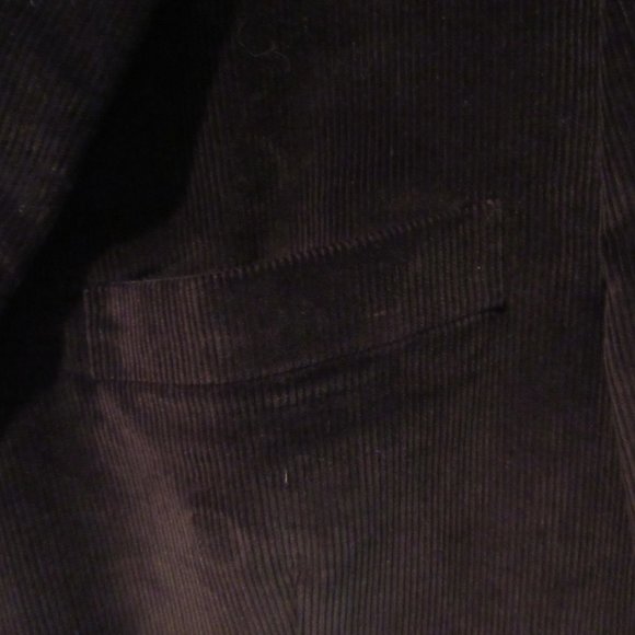Custom Made David August 3 Button Black Corduroy Sport Coat - Picture 3 of 8